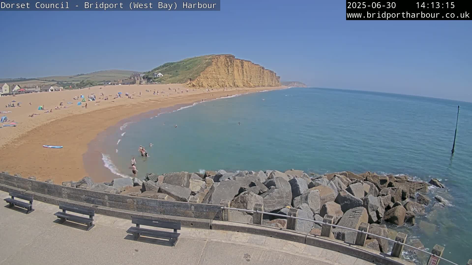 Bridport Harbour East Beach Live Cam - Bridport, Dorset, South West, England, United Kingdom