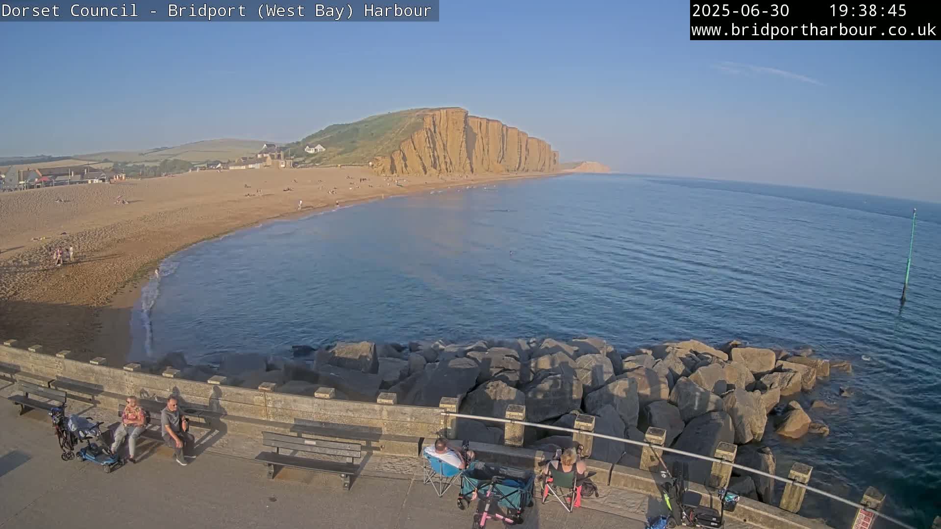 Bridport Harbour East Beach Live Cam - Bridport, Dorset, South West, England, United Kingdom