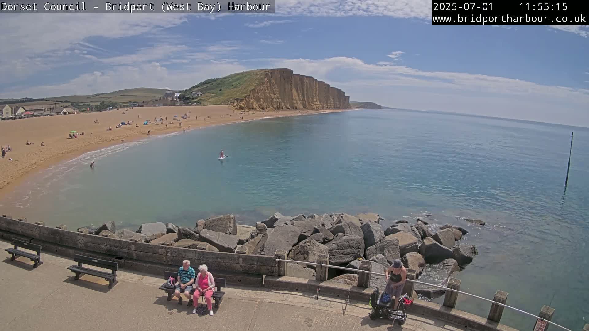 Bridport Harbour East Beach Live Cam - Bridport, Dorset, South West, England, United Kingdom