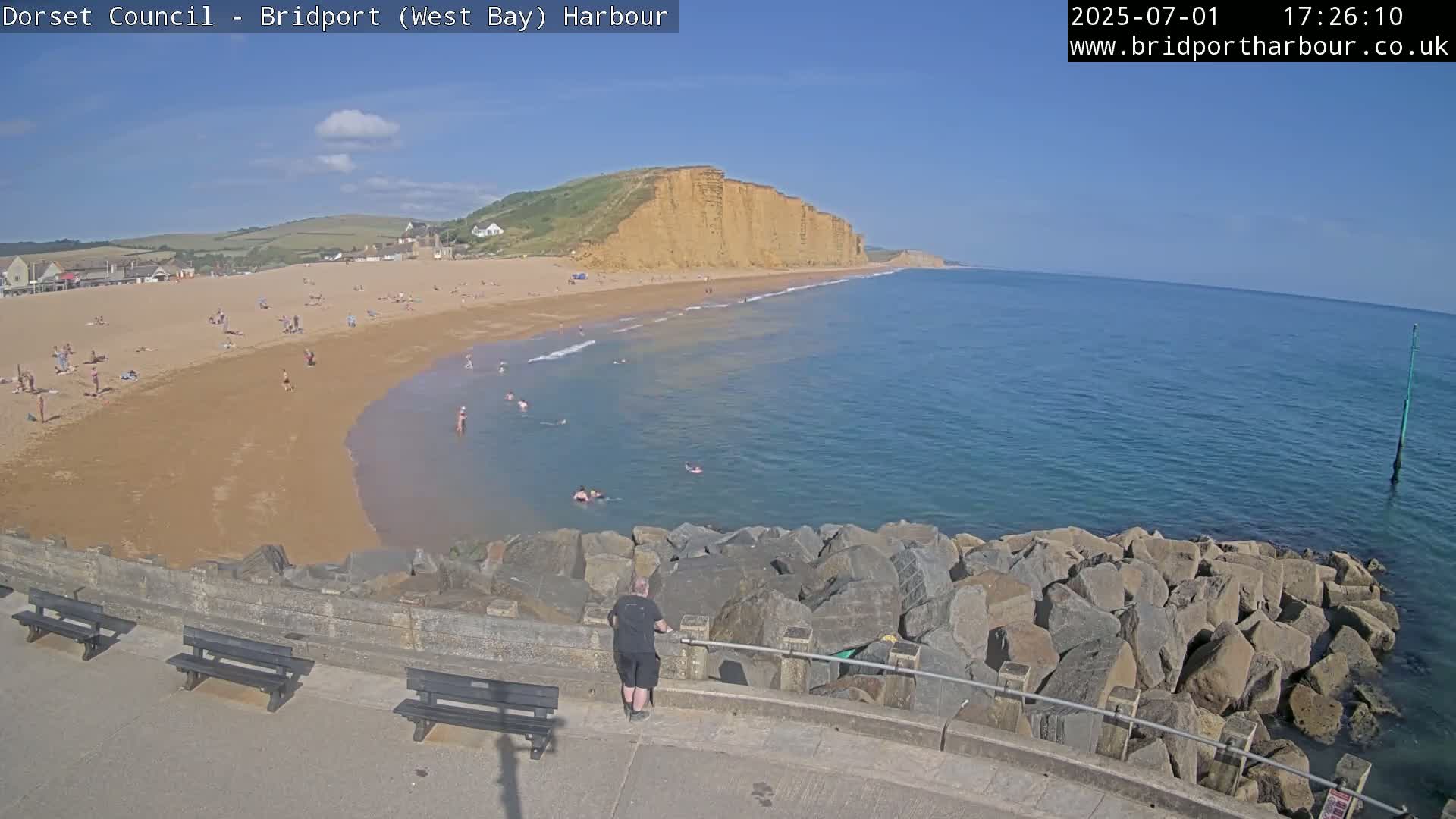 Bridport Harbour East Beach Live Cam - Bridport, Dorset, South West, England, United Kingdom