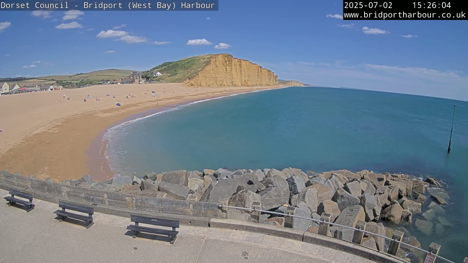 Bridport Harbour East Beach Live Cam - Bridport, Dorset, South West, England, United Kingdom