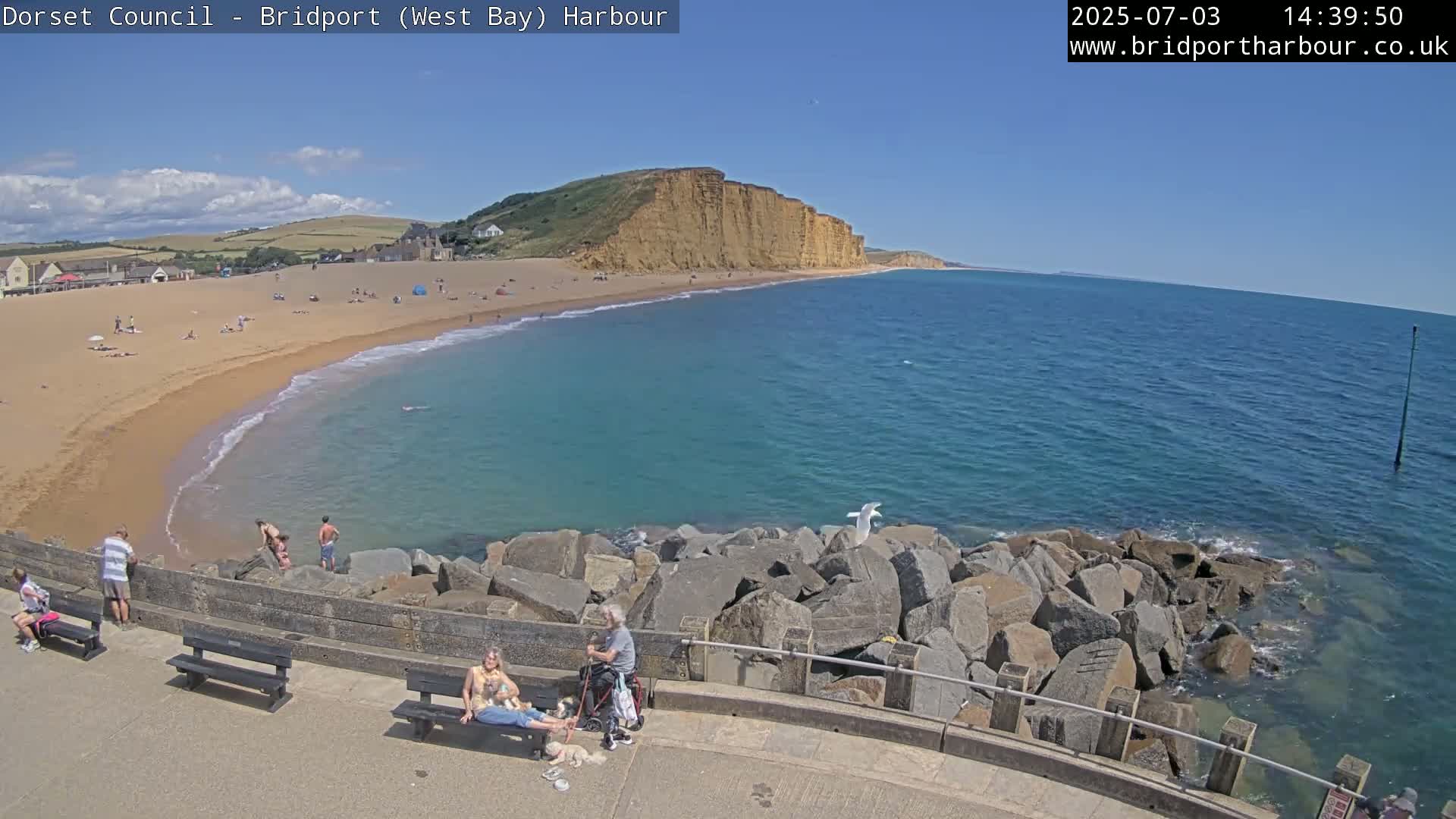 Bridport Harbour East Beach Live Cam - Bridport, Dorset, South West, England, United Kingdom