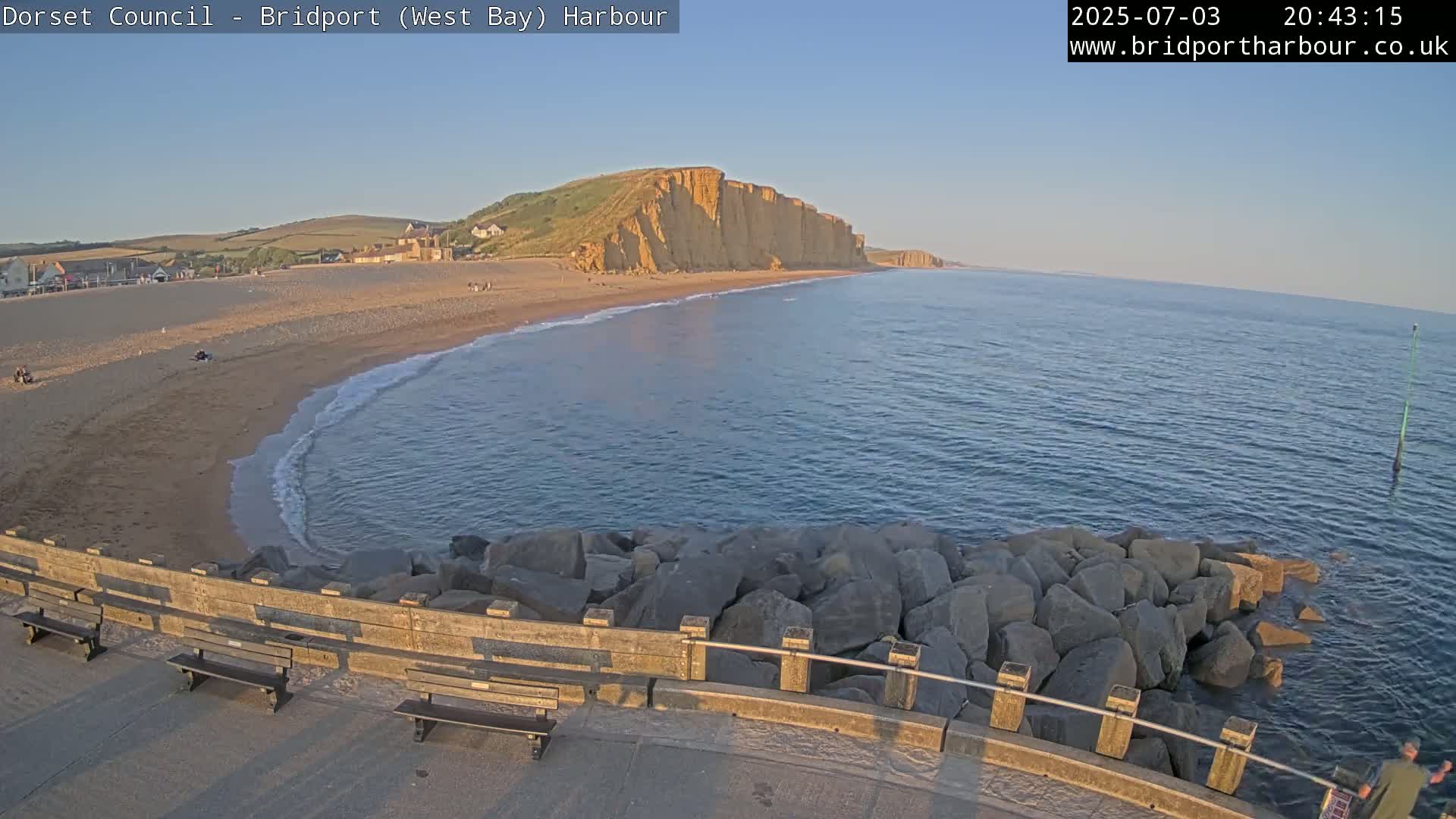 Bridport Harbour East Beach Live Cam - Bridport, Dorset, South West, England, United Kingdom