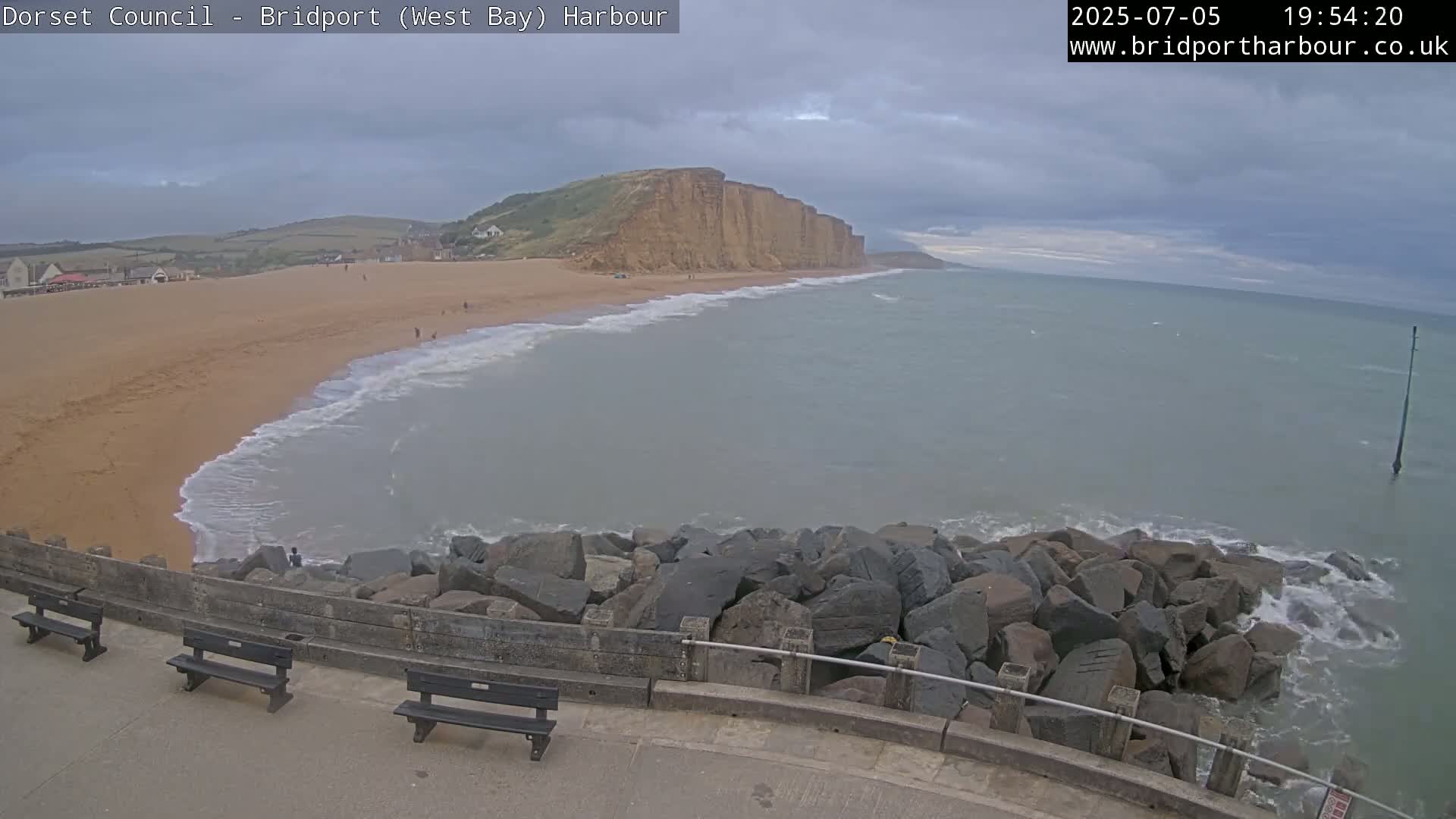 Bridport Harbour East Beach Live Cam - Bridport, Dorset, South West, England, United Kingdom