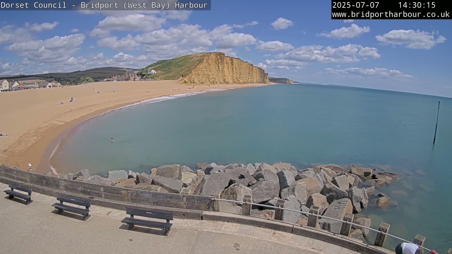 Bridport Harbour East Beach Live Cam - Bridport, Dorset, South West, England, United Kingdom