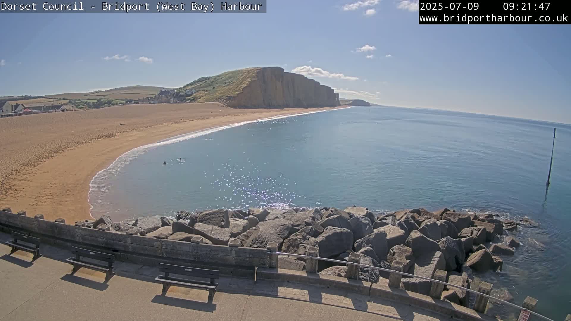 Bridport Harbour East Beach Live Cam - Bridport, Dorset, South West, England, United Kingdom