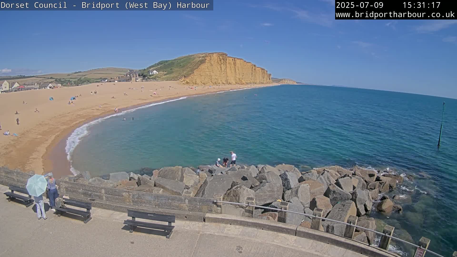 Bridport Harbour East Beach Live Cam - Bridport, Dorset, South West, England, United Kingdom