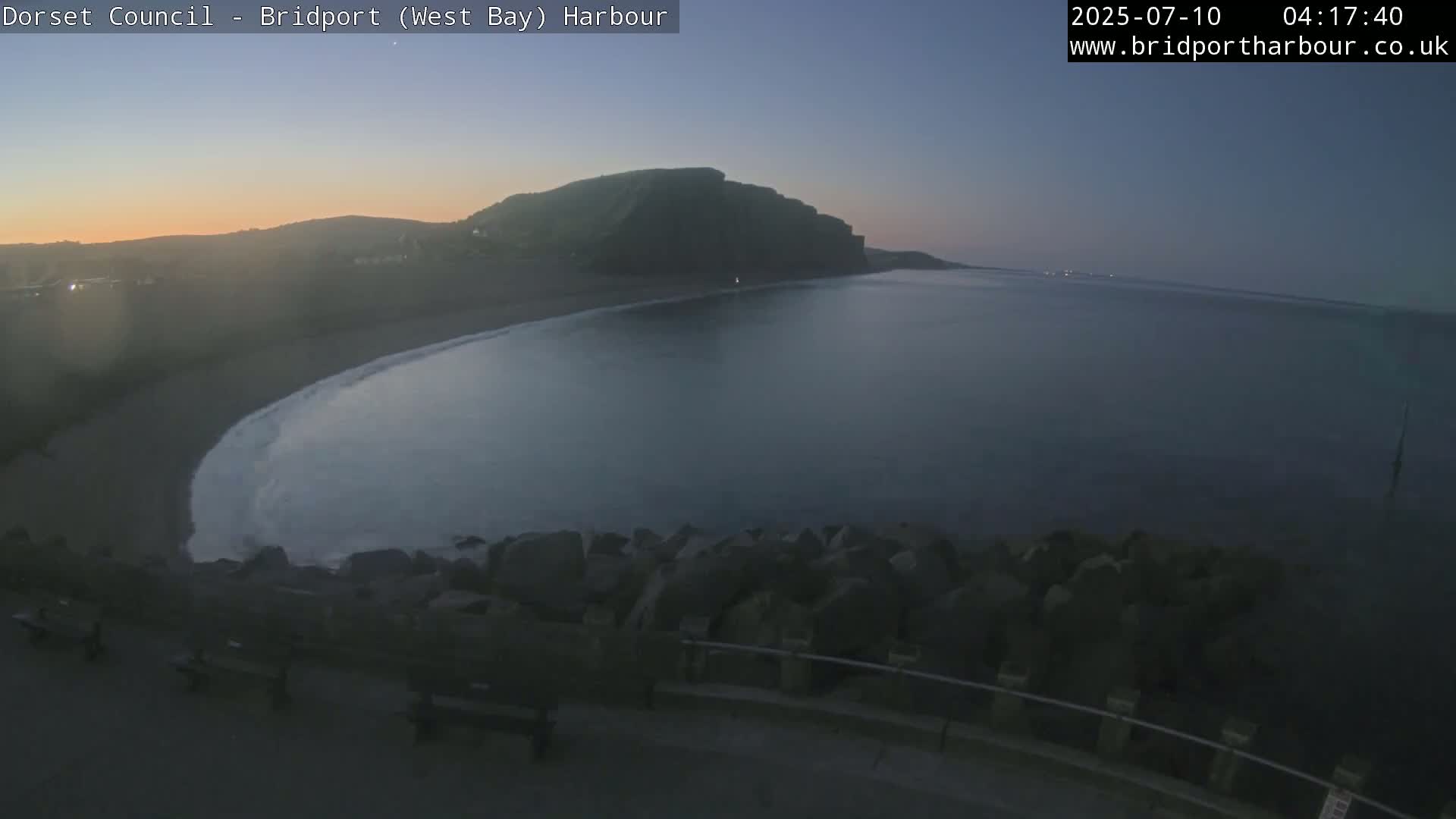 Bridport Harbour East Beach Live Cam - Bridport, Dorset, South West, England, United Kingdom