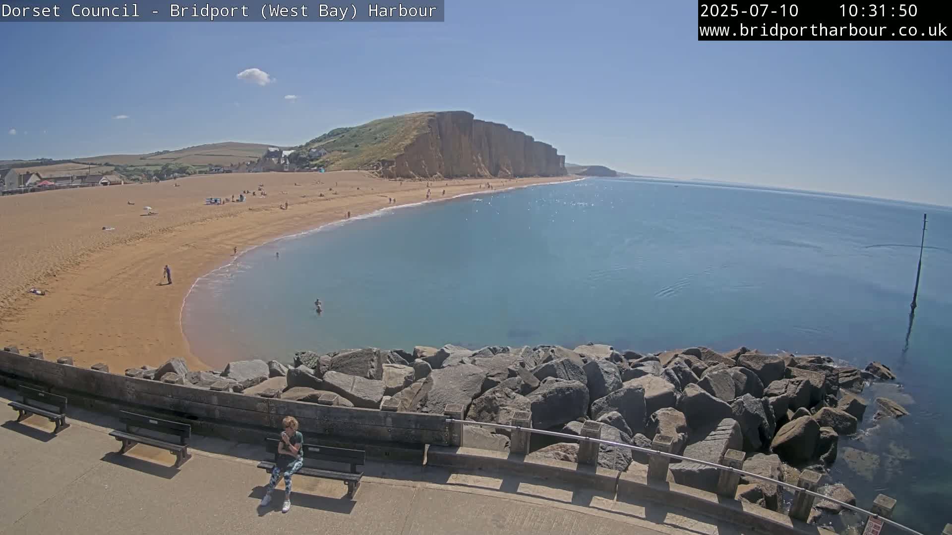 Bridport Harbour East Beach Live Cam - Bridport, Dorset, South West, England, United Kingdom
