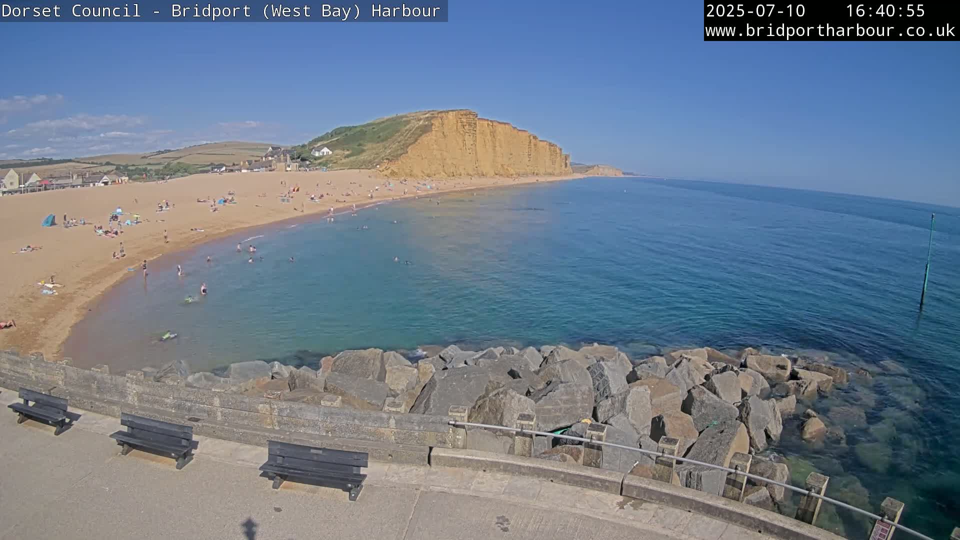 Bridport Harbour East Beach Live Cam - Bridport, Dorset, South West, England, United Kingdom