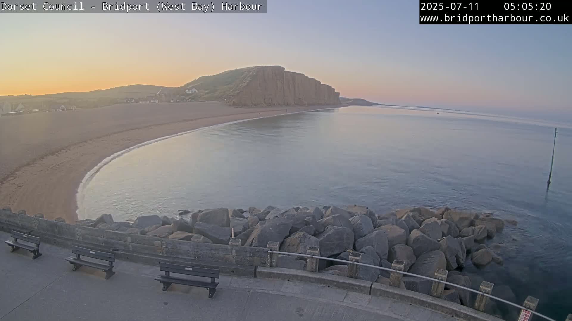 Bridport Harbour East Beach Live Cam - Bridport, Dorset, South West, England, United Kingdom