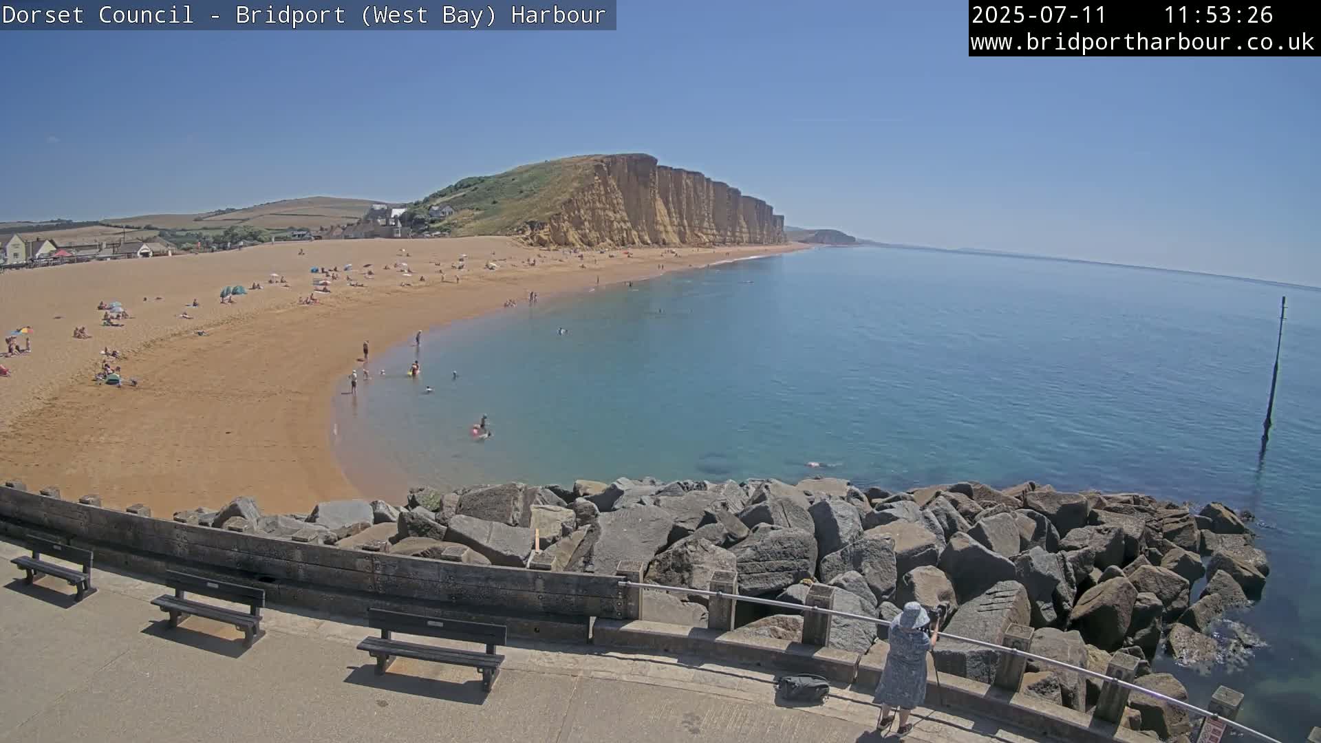 Bridport Harbour East Beach Live Cam - Bridport, Dorset, South West, England, United Kingdom