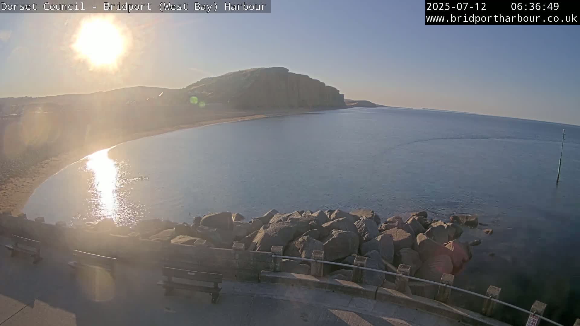 Bridport Harbour East Beach Live Cam - Bridport, Dorset, South West, England, United Kingdom