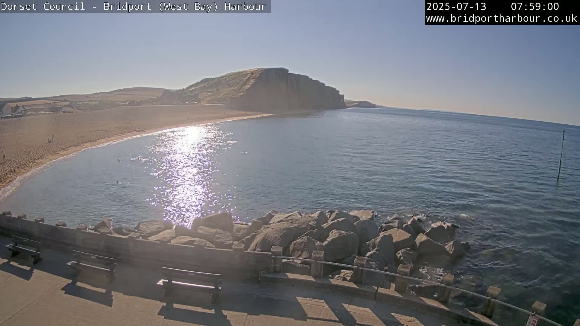 Bridport Harbour East Beach Live Cam - Bridport, Dorset, South West, England, United Kingdom