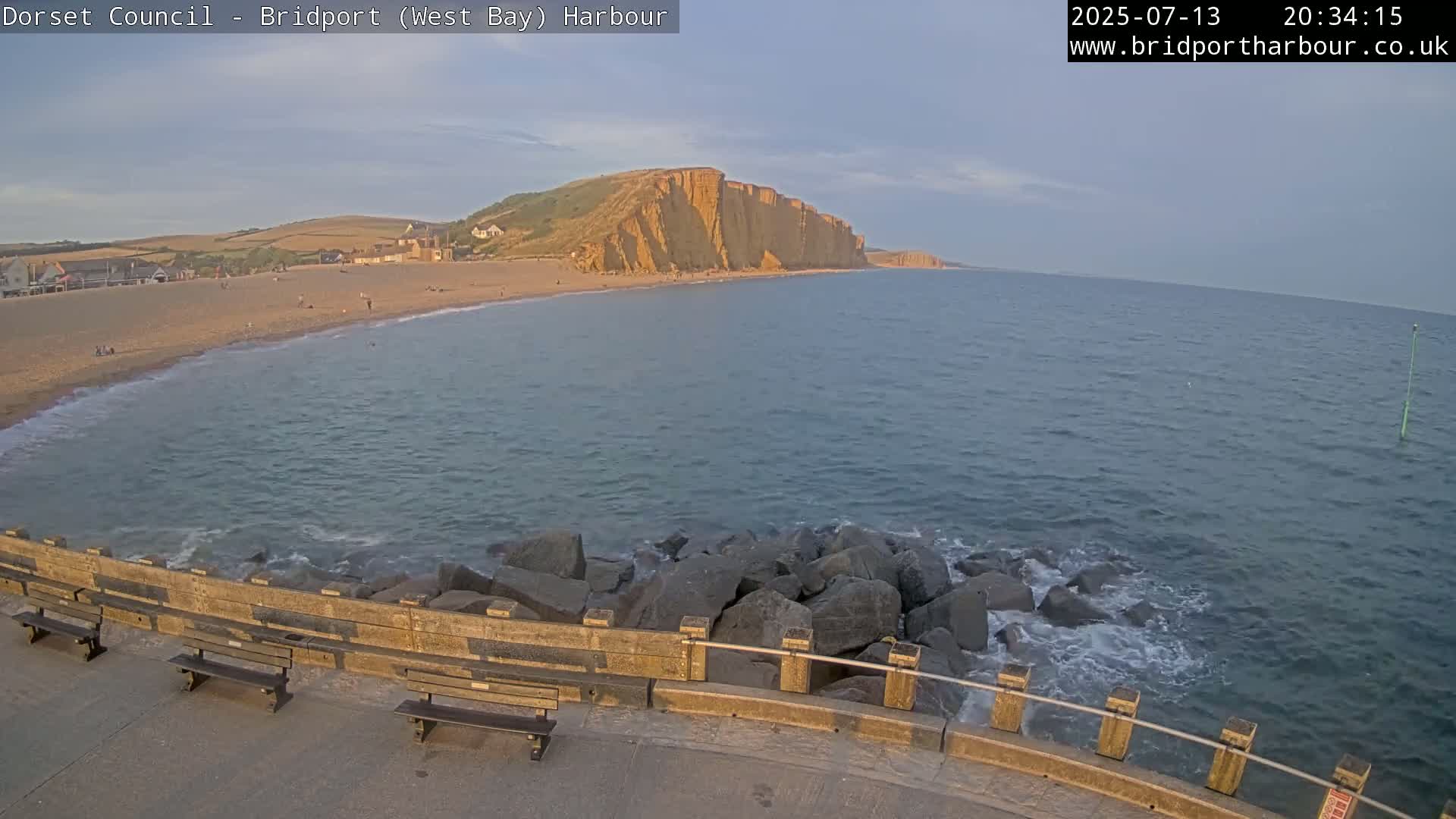 Bridport Harbour East Beach Live Cam - Bridport, Dorset, South West, England, United Kingdom