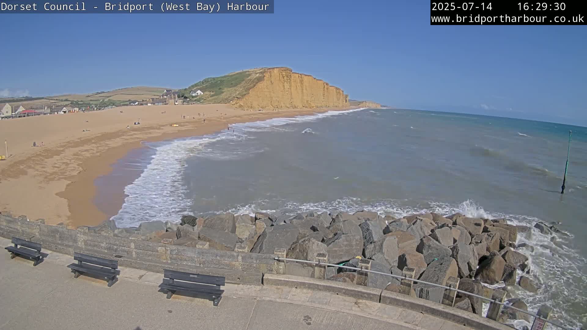 Bridport Harbour East Beach Live Cam - Bridport, Dorset, South West, England, United Kingdom