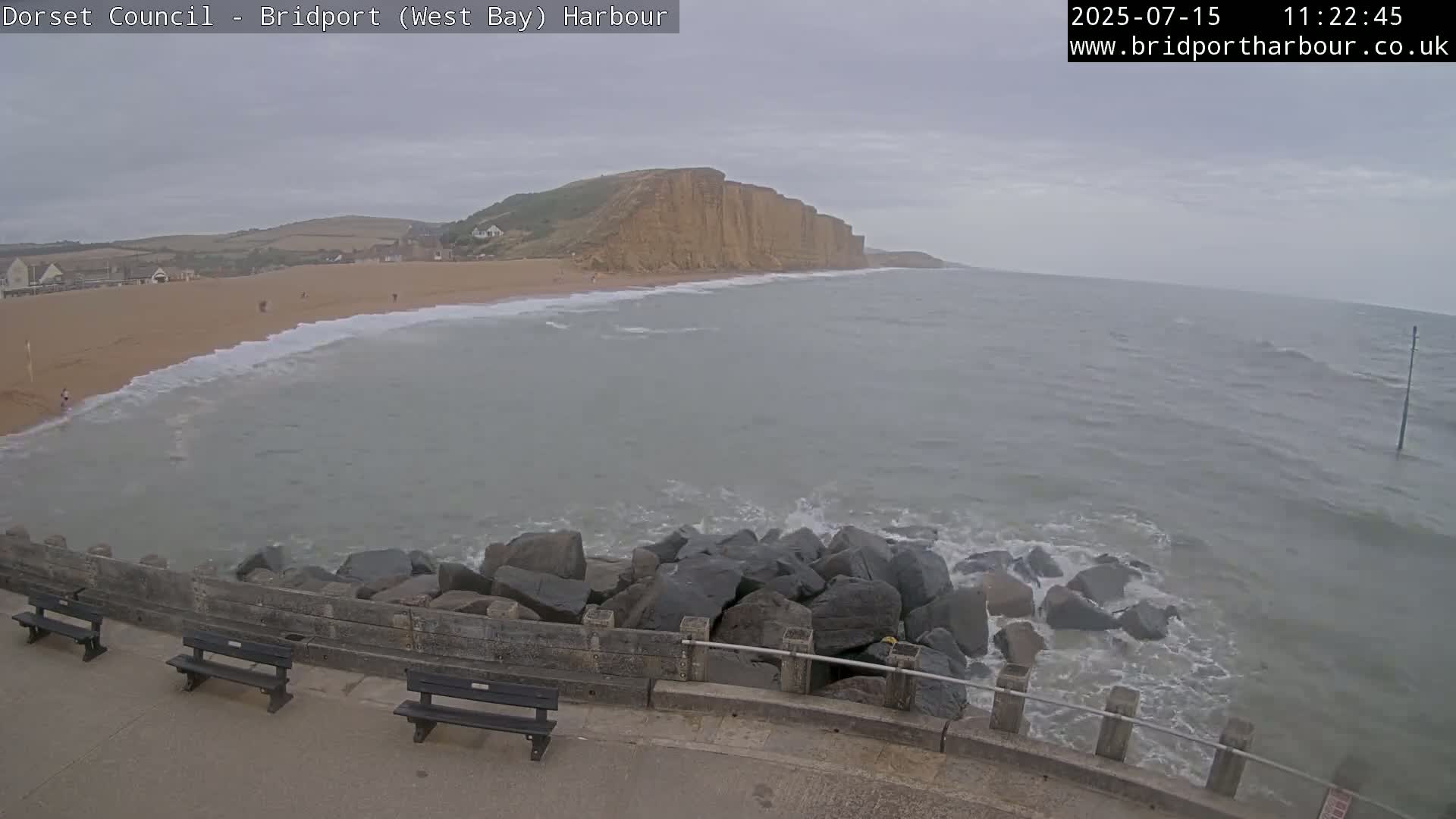 Bridport Harbour East Beach Live Cam - Bridport, Dorset, South West, England, United Kingdom