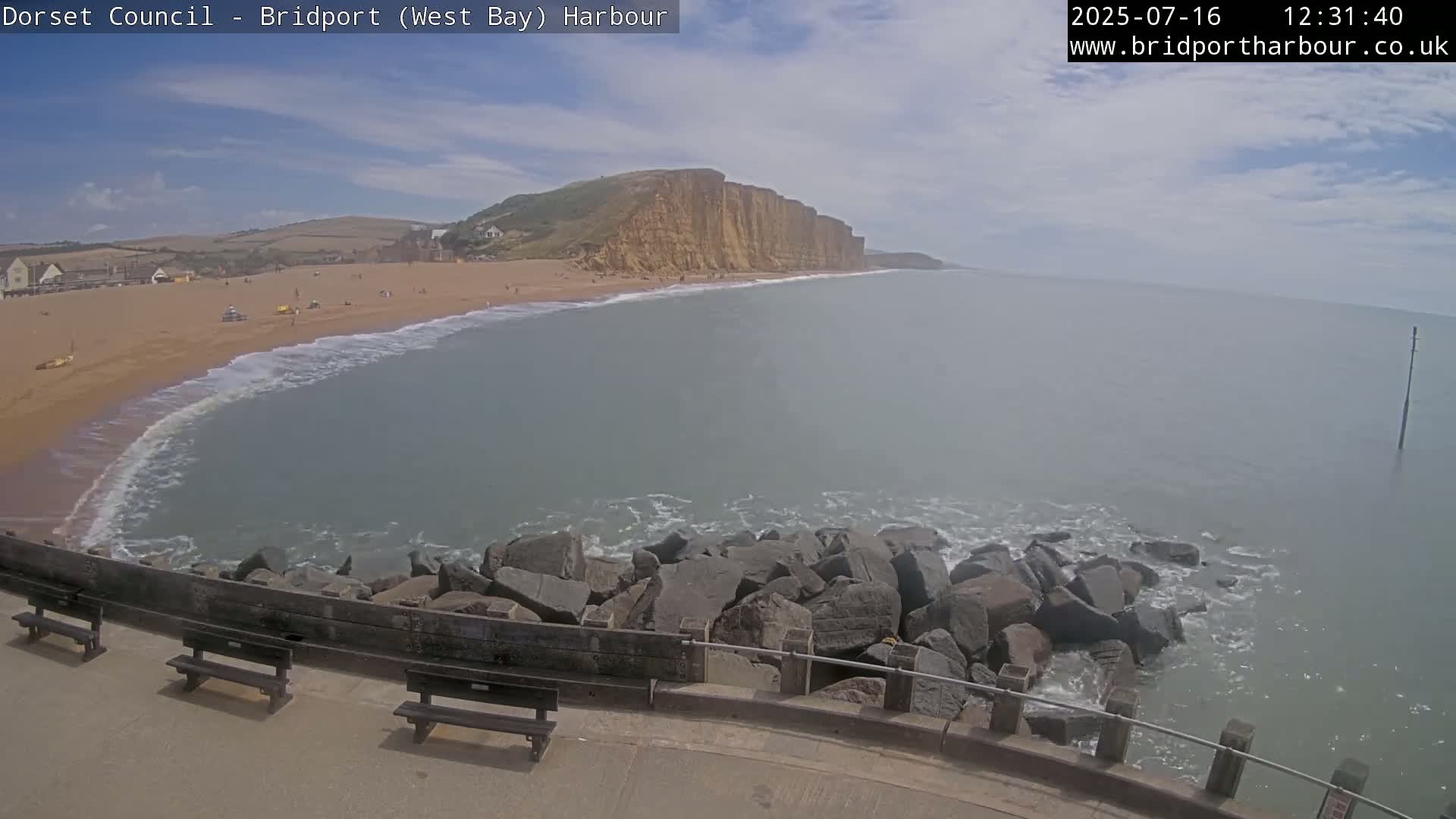 Bridport Harbour East Beach Live Cam - Bridport, Dorset, South West, England, United Kingdom