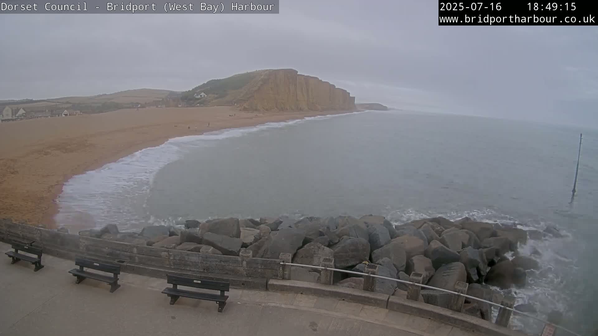 Bridport Harbour East Beach Live Cam - Bridport, Dorset, South West, England, United Kingdom