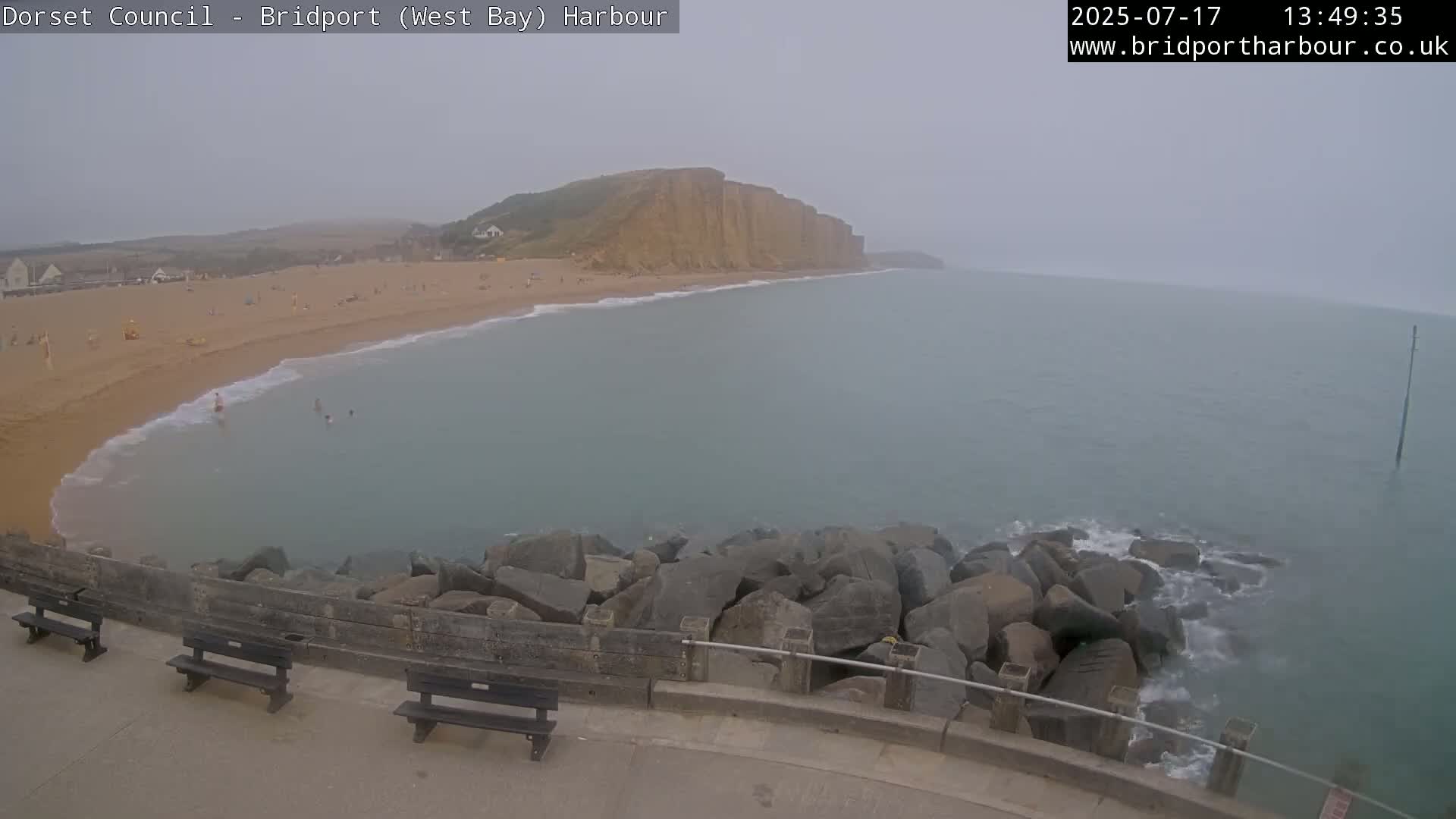 Bridport Harbour East Beach Live Cam - Bridport, Dorset, South West, England, United Kingdom