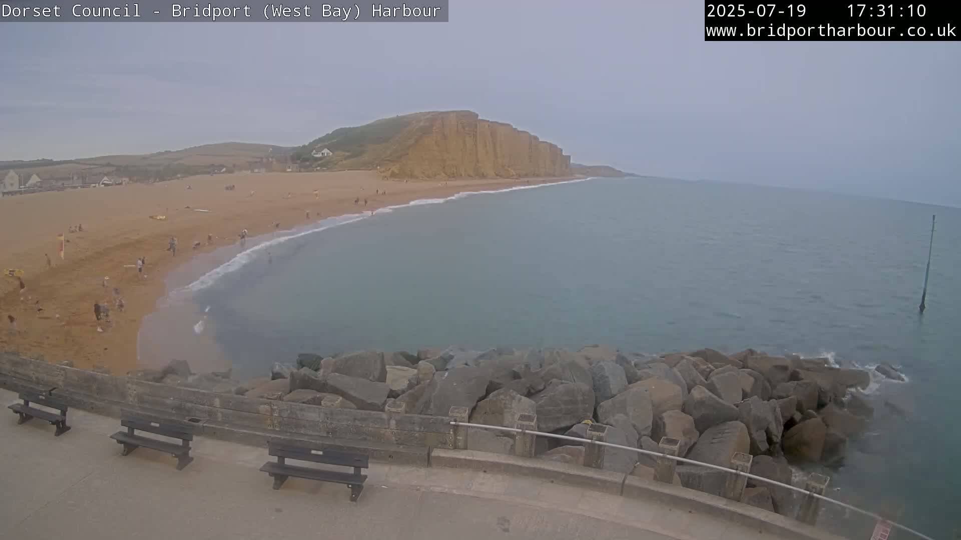 Bridport Harbour East Beach Live Cam - Bridport, Dorset, South West, England, United Kingdom