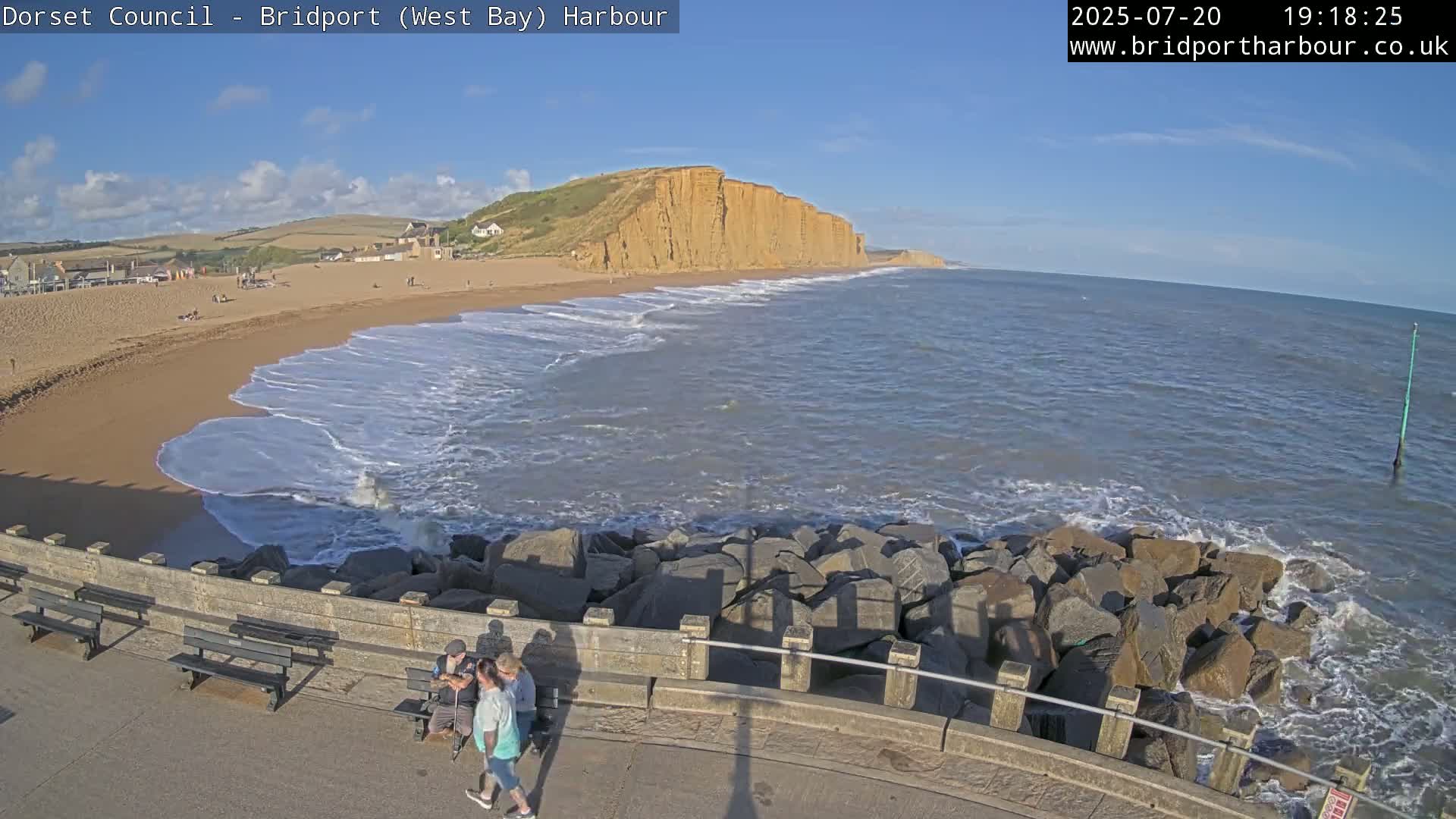 Bridport Harbour East Beach Live Cam - Bridport, Dorset, South West, England, United Kingdom