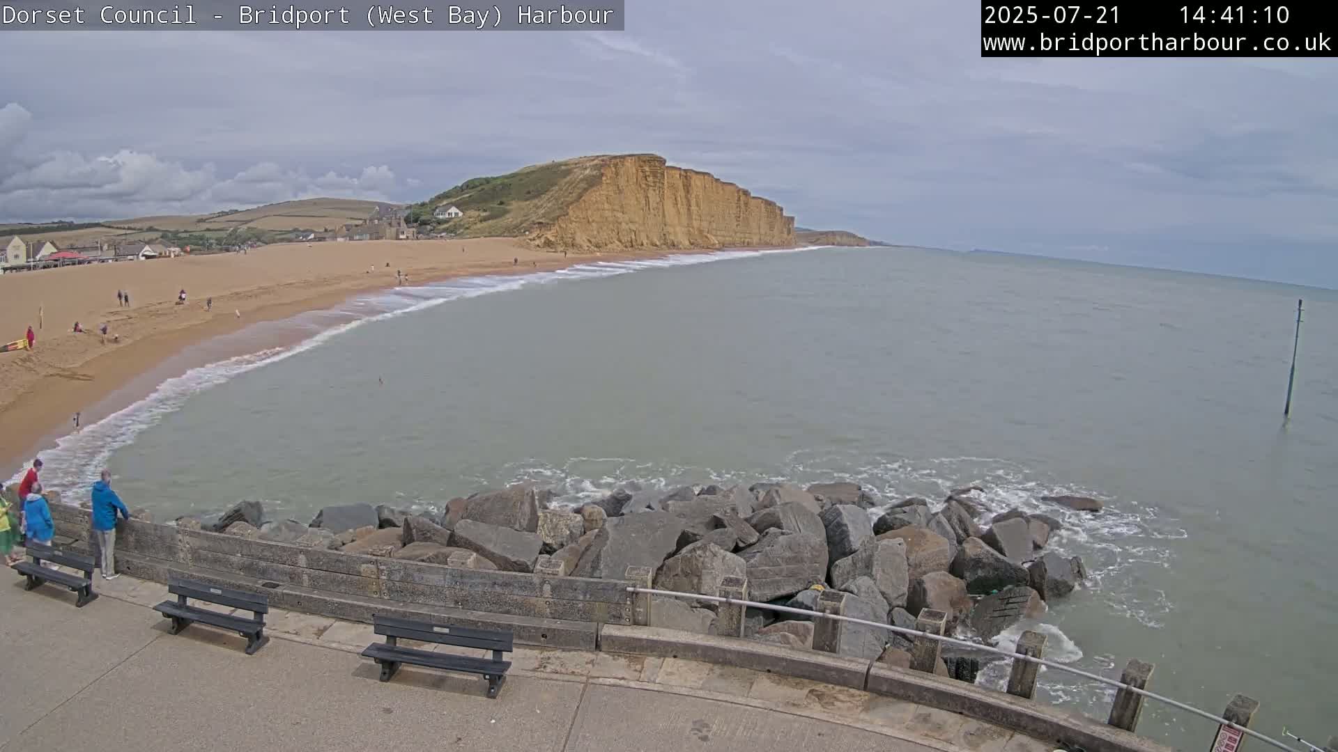 Bridport Harbour East Beach Live Cam - Bridport, Dorset, South West, England, United Kingdom