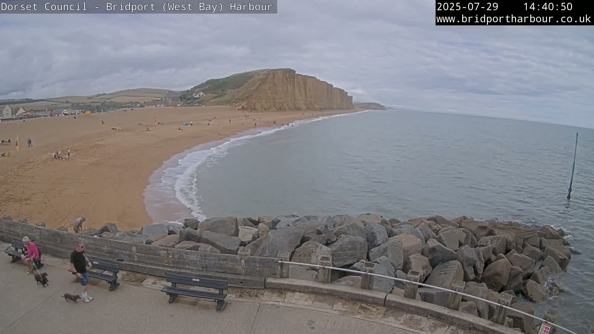 Bridport Harbour East Beach Live Cam - Bridport, Dorset, South West, England, United Kingdom