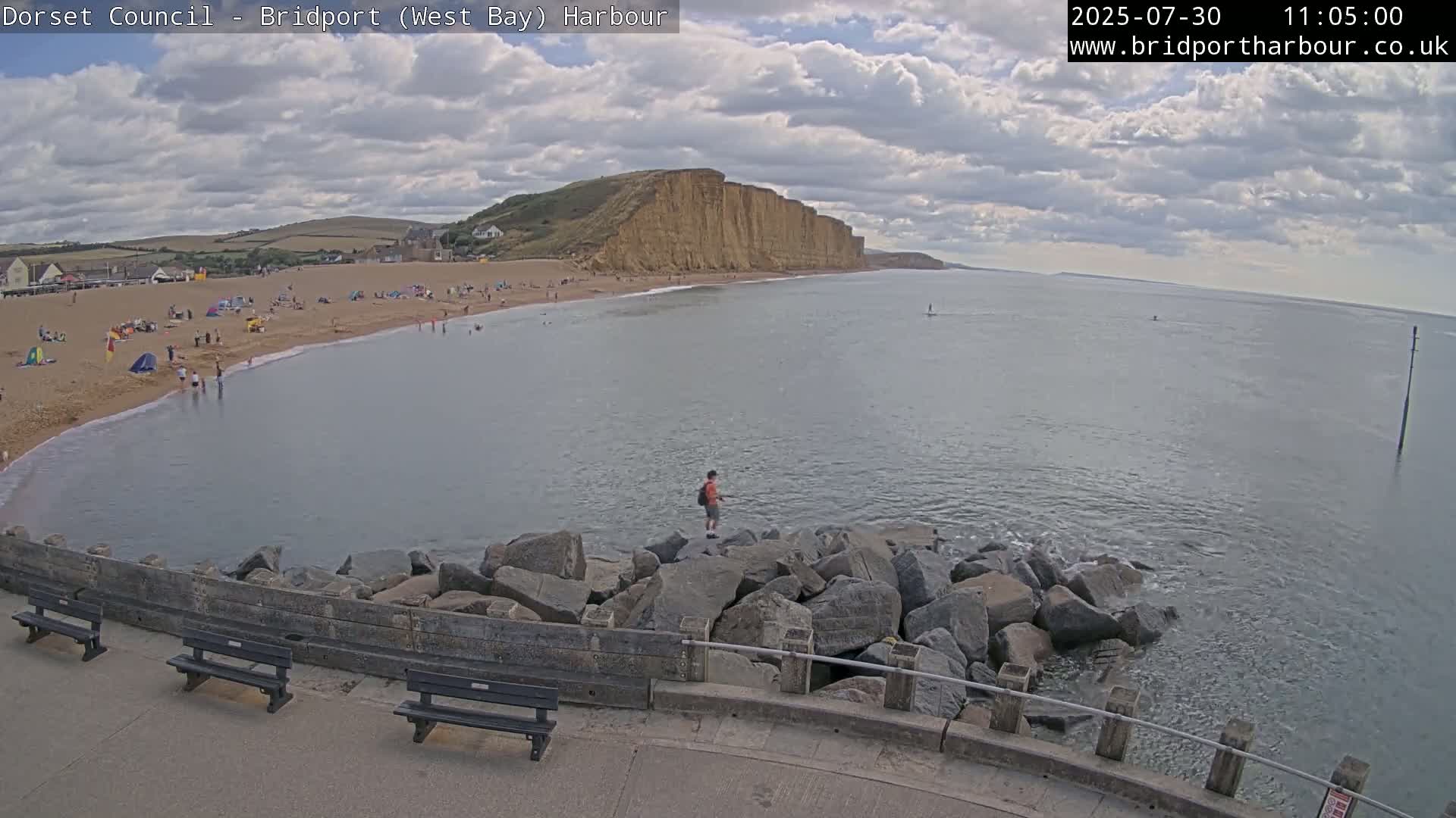 Bridport Harbour East Beach Live Cam - Bridport, Dorset, South West, England, United Kingdom