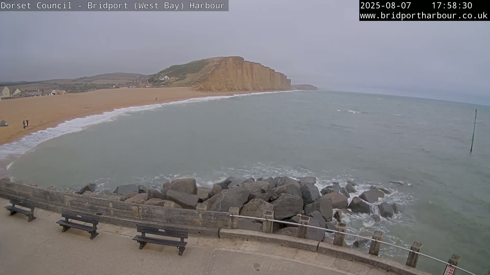 Bridport Harbour East Beach Live Cam - Bridport, Dorset, South West, England, United Kingdom