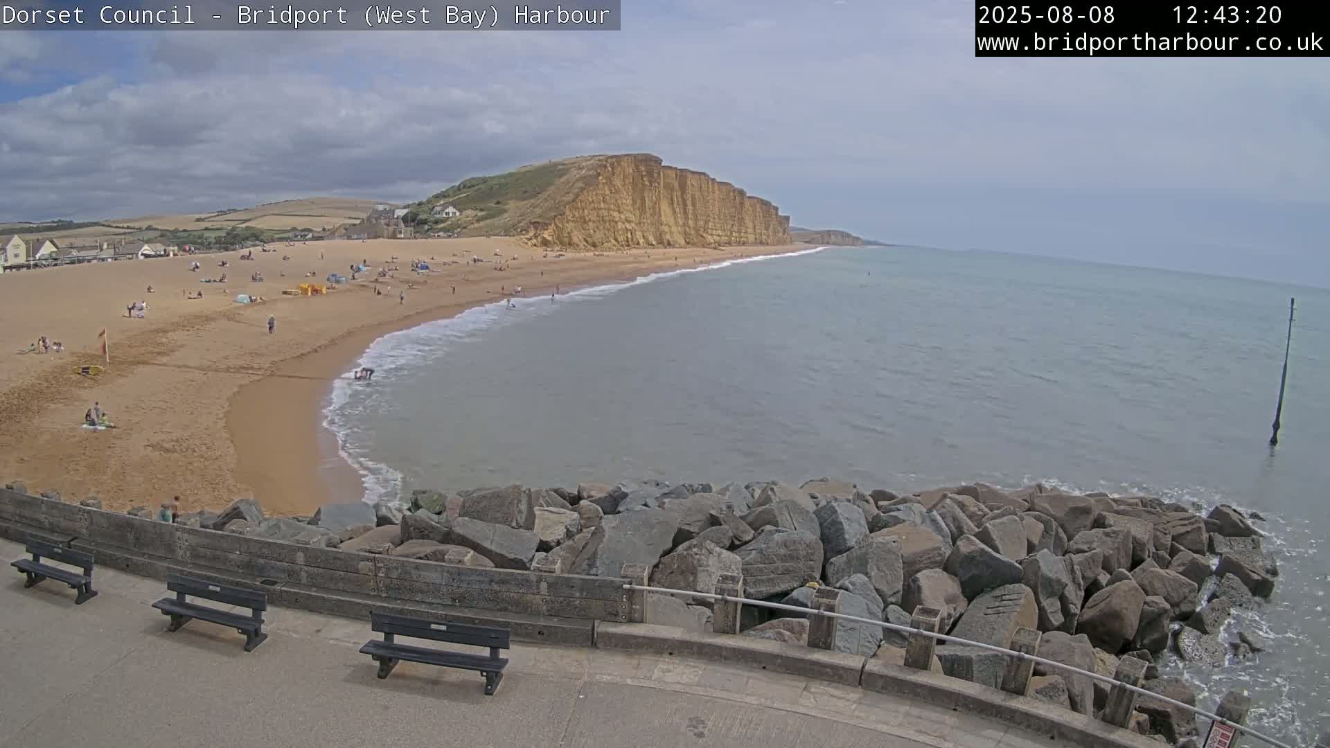 Bridport Harbour East Beach Live Cam - Bridport, Dorset, South West, England, United Kingdom