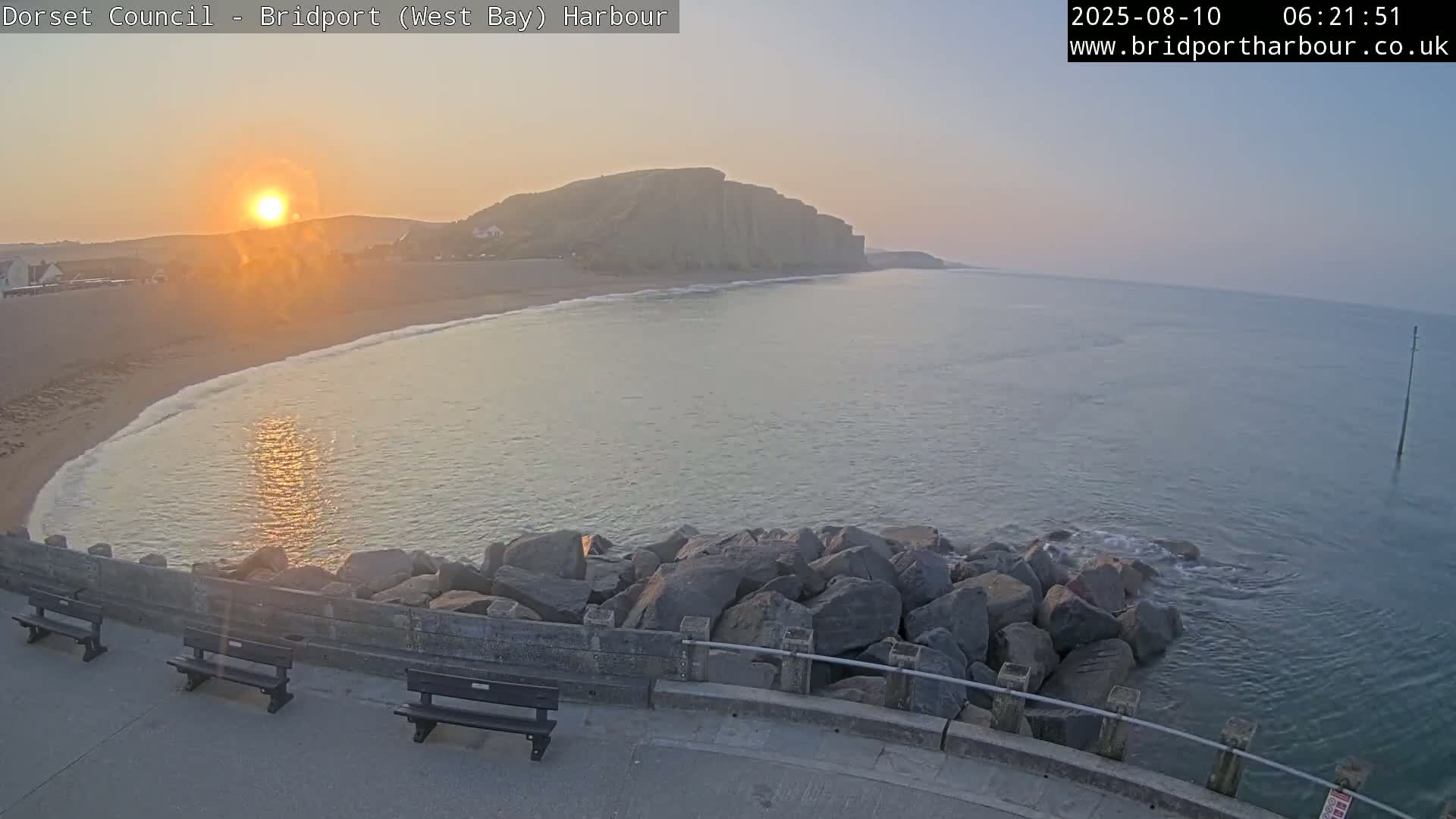 Bridport Harbour East Beach Live Cam - Bridport, Dorset, South West, England, United Kingdom