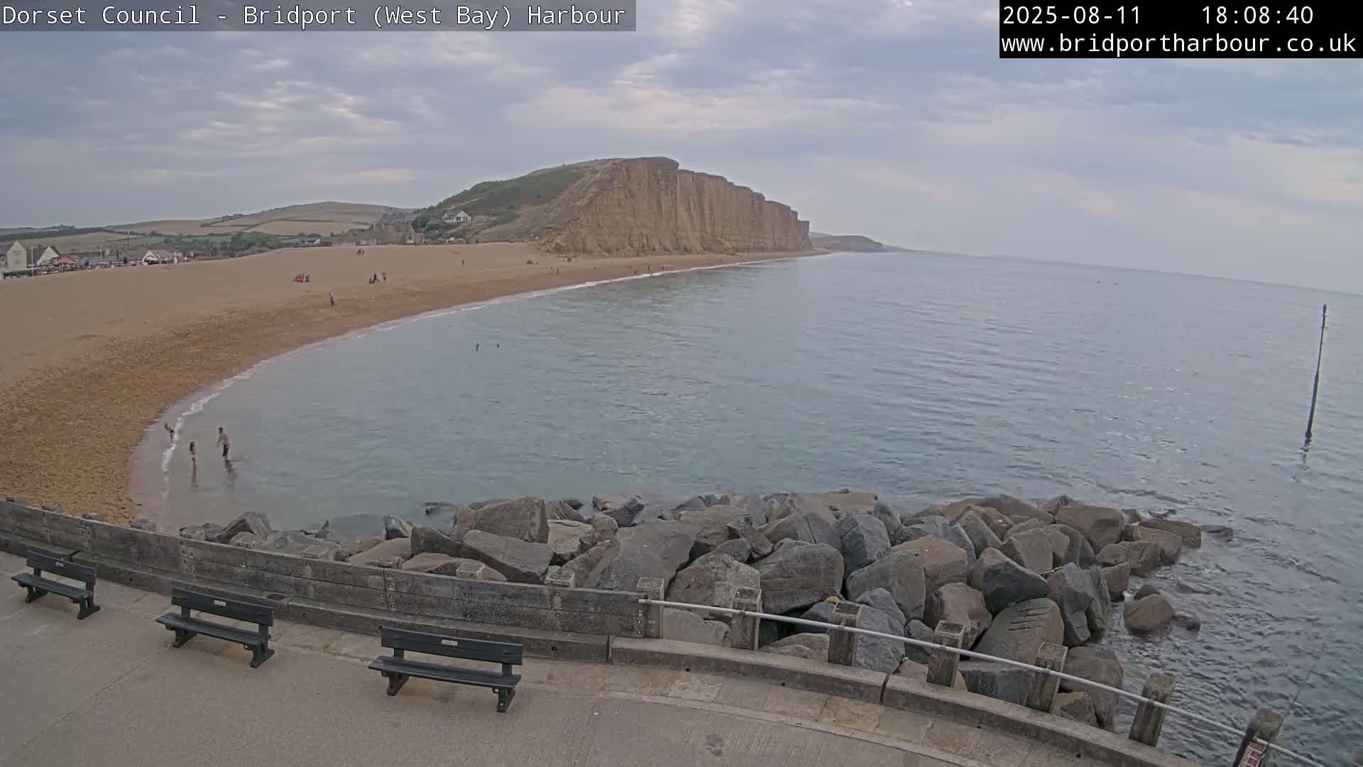 Bridport Harbour East Beach Live Cam - Bridport, Dorset, South West, England, United Kingdom