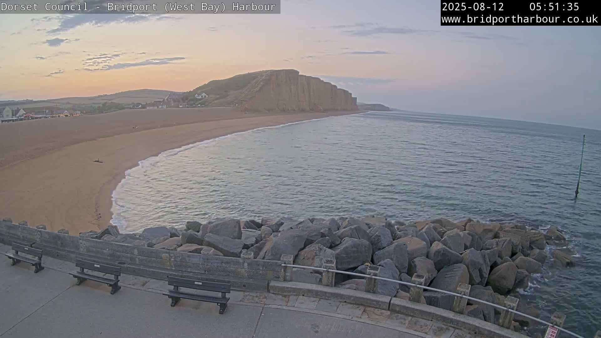 Bridport Harbour East Beach Live Cam - Bridport, Dorset, South West, England, United Kingdom