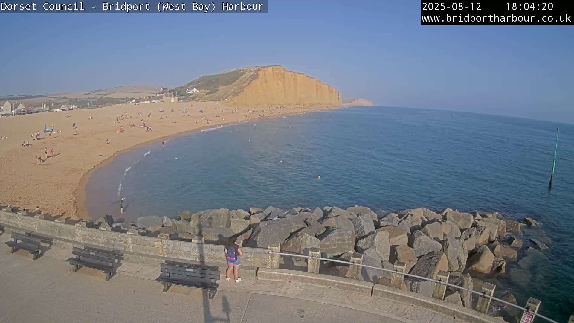 Bridport Harbour East Beach Live Cam - Bridport, Dorset, South West, England, United Kingdom