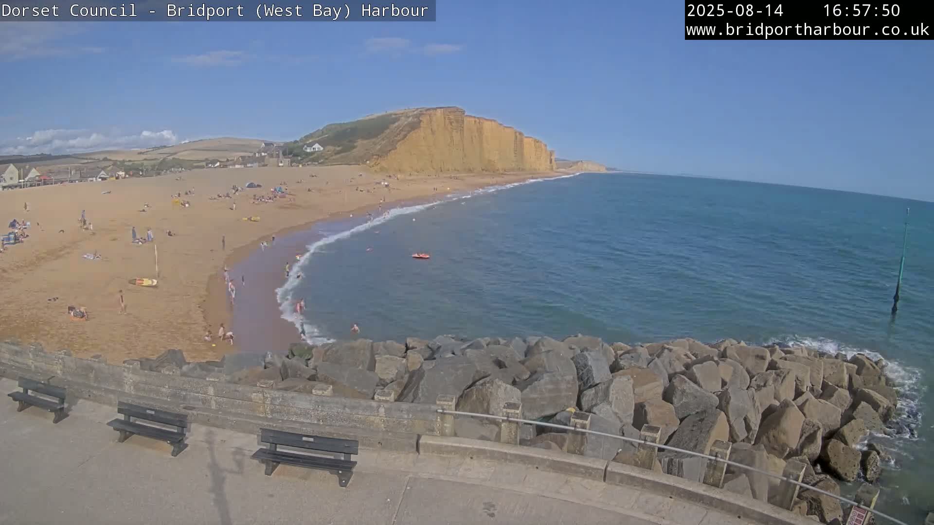 Bridport Harbour East Beach Live Cam - Bridport, Dorset, South West, England, United Kingdom