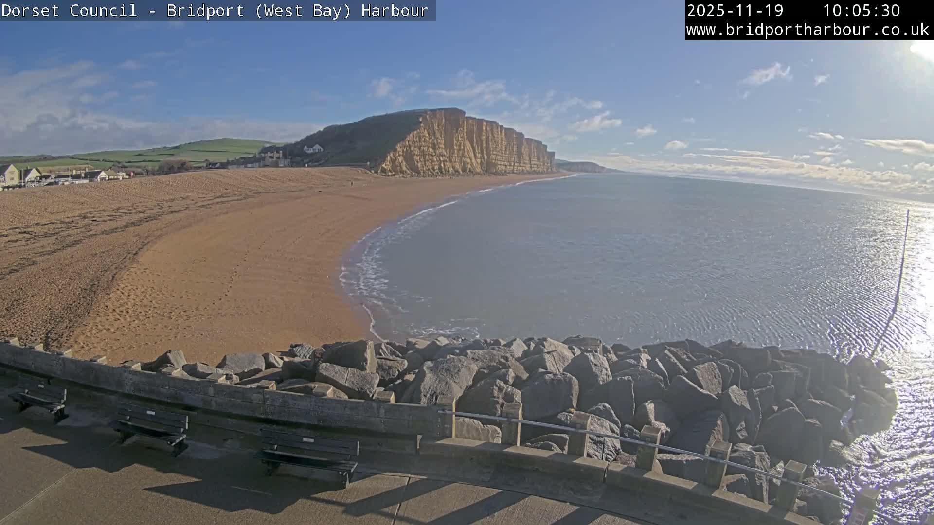 Bridport Harbour East Beach Live Cam - Bridport, Dorset, South West, England, United Kingdom