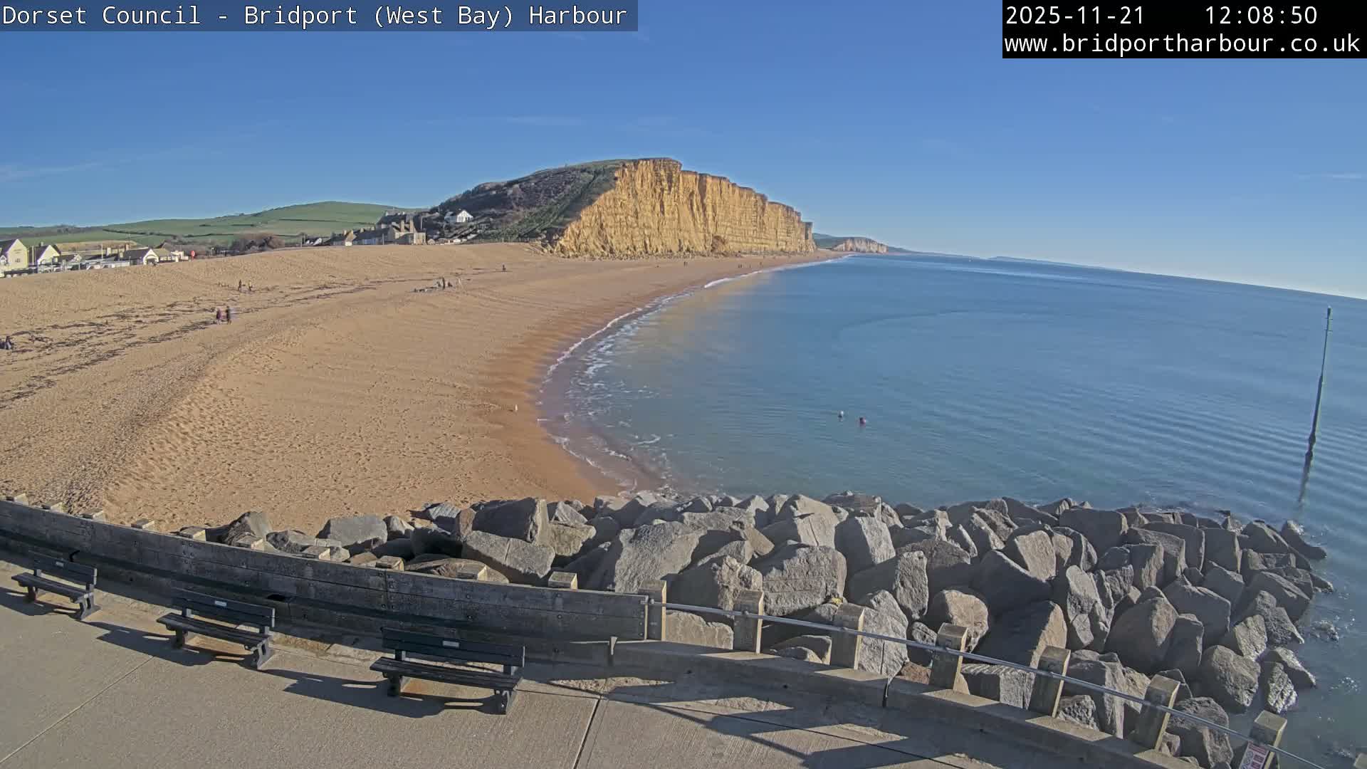 Bridport Harbour East Beach Live Cam - Bridport, Dorset, South West, England, United Kingdom