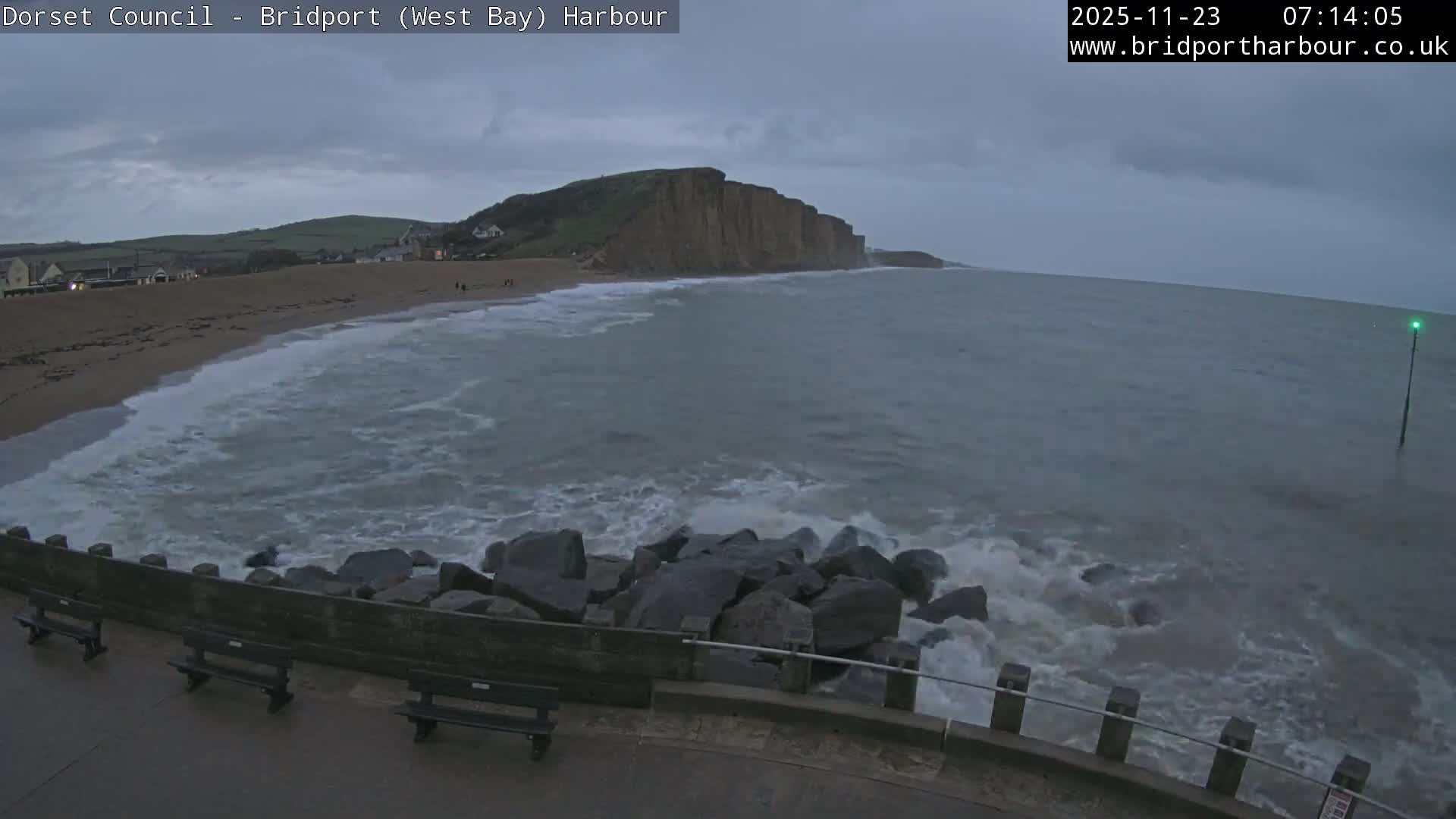 Bridport Harbour East Beach Live Cam - Bridport, Dorset, South West, England, United Kingdom