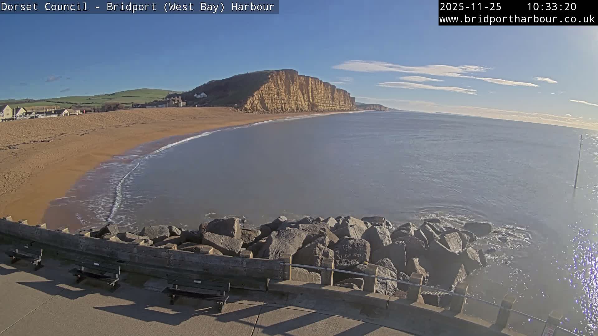 Bridport Harbour East Beach Live Cam - Bridport, Dorset, South West, England, United Kingdom