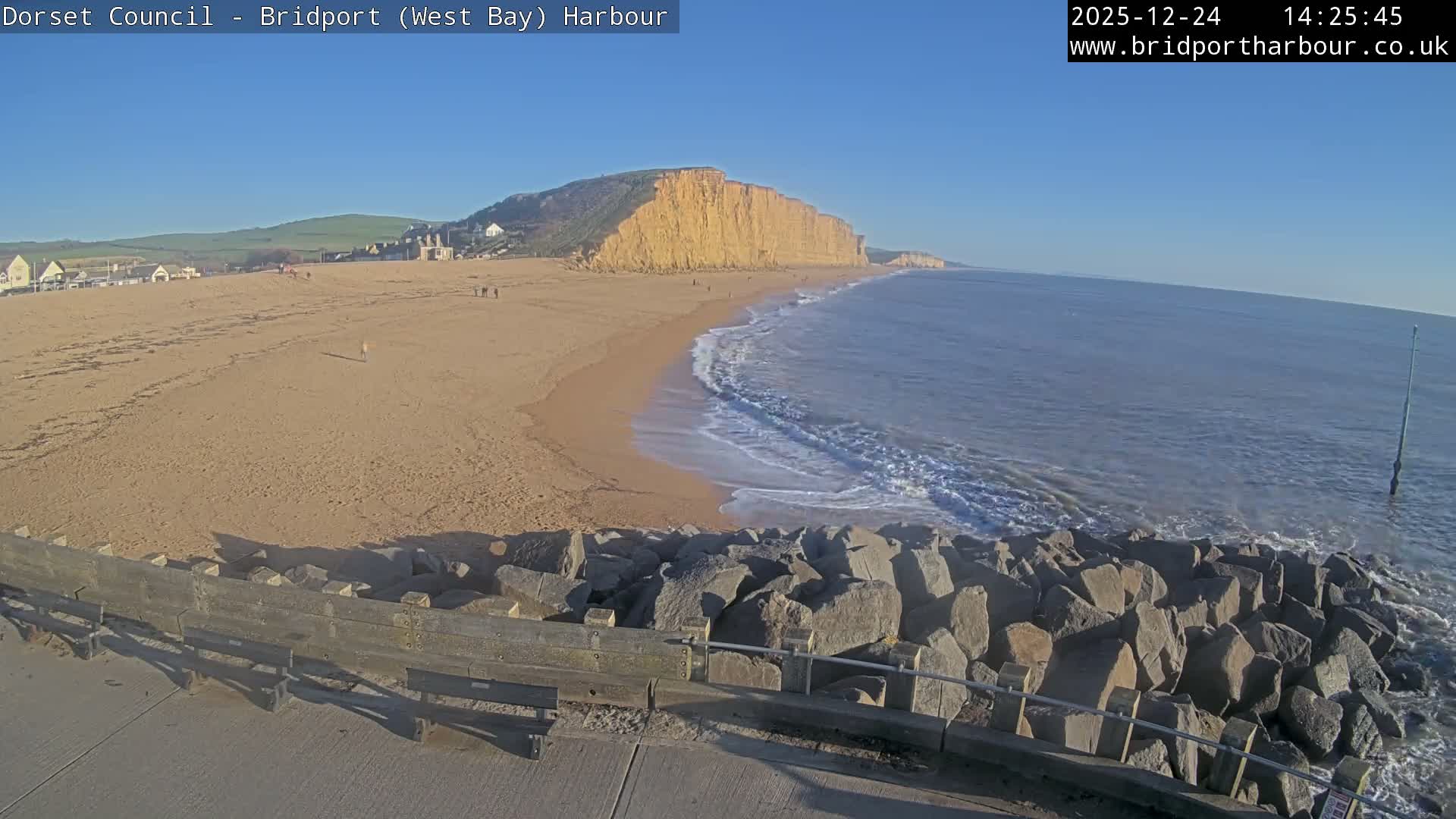 Bridport Harbour East Beach Live Cam - Bridport, Dorset, South West, England, United Kingdom