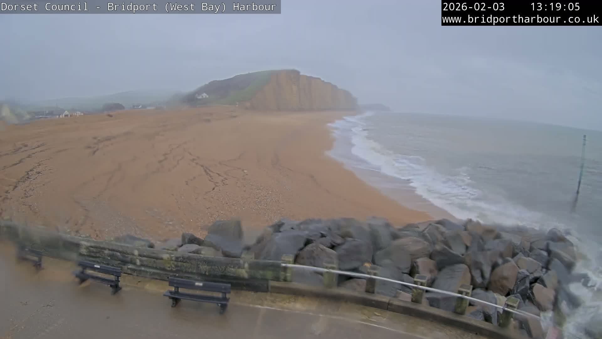 Bridport Harbour East Beach Live Cam - Bridport, Dorset, South West, England, United Kingdom