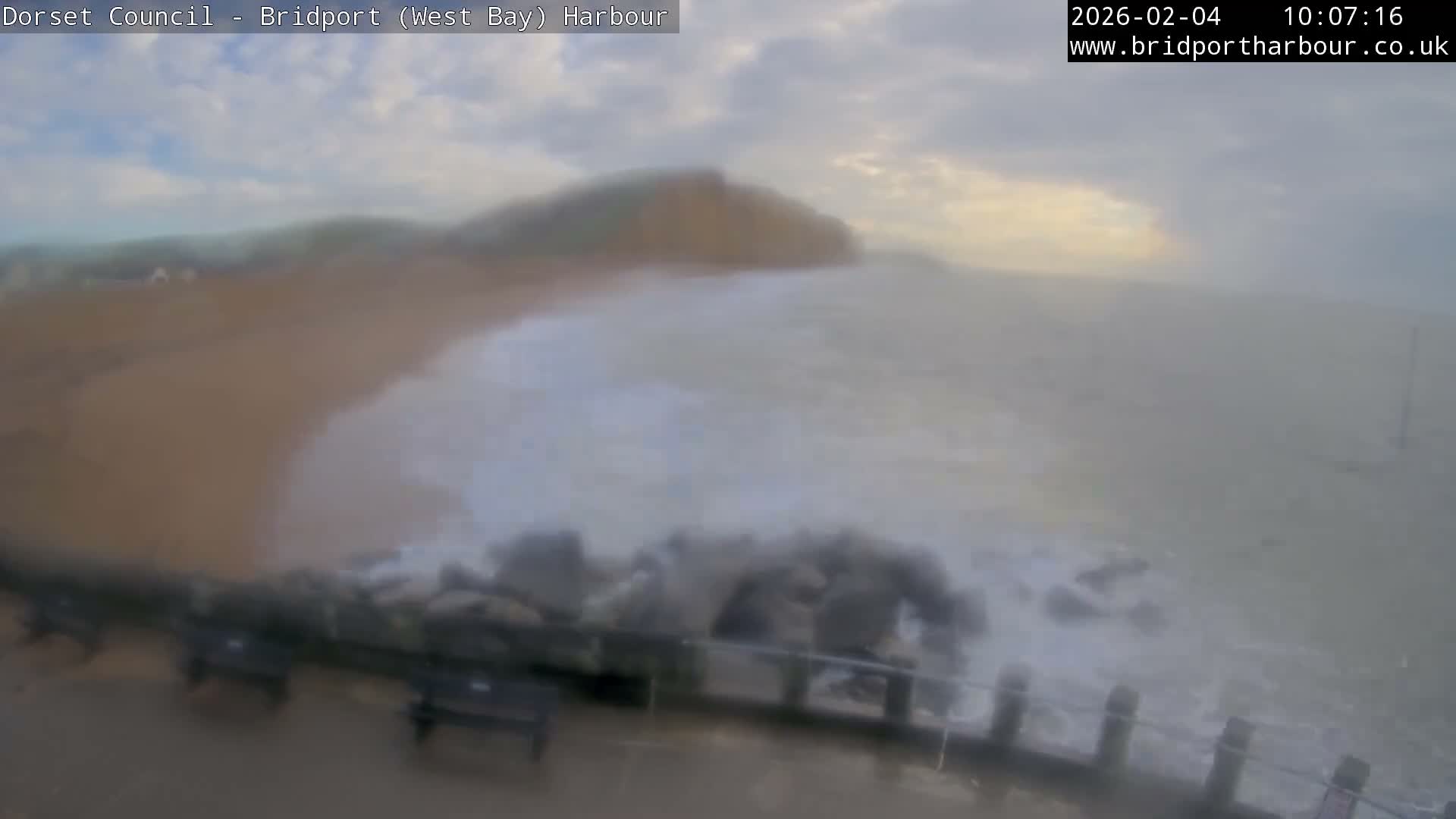 Bridport Harbour East Beach Live Cam - Bridport, Dorset, South West, England, United Kingdom