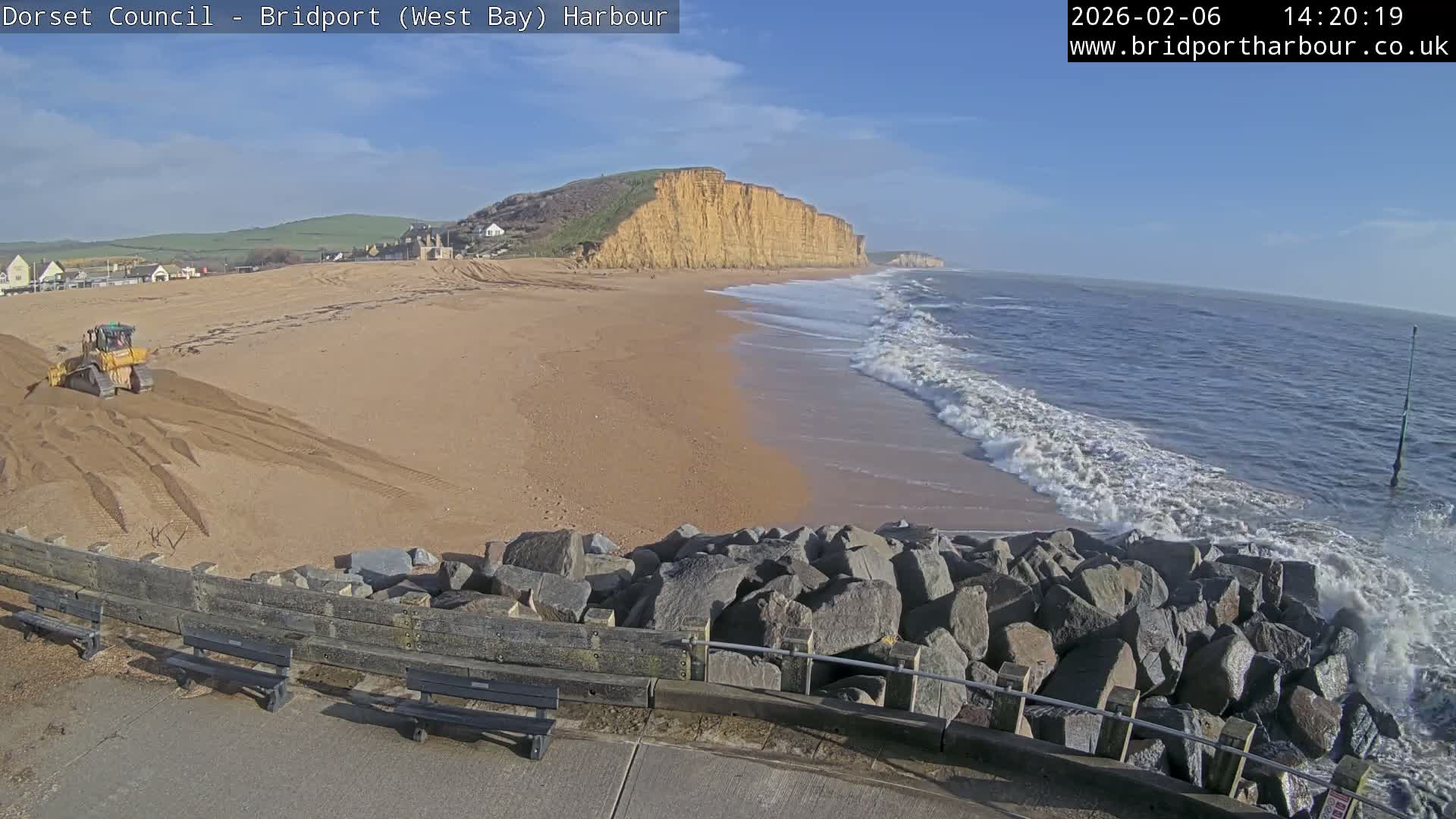 Bridport Harbour East Beach Live Cam - Bridport, Dorset, South West, England, United Kingdom