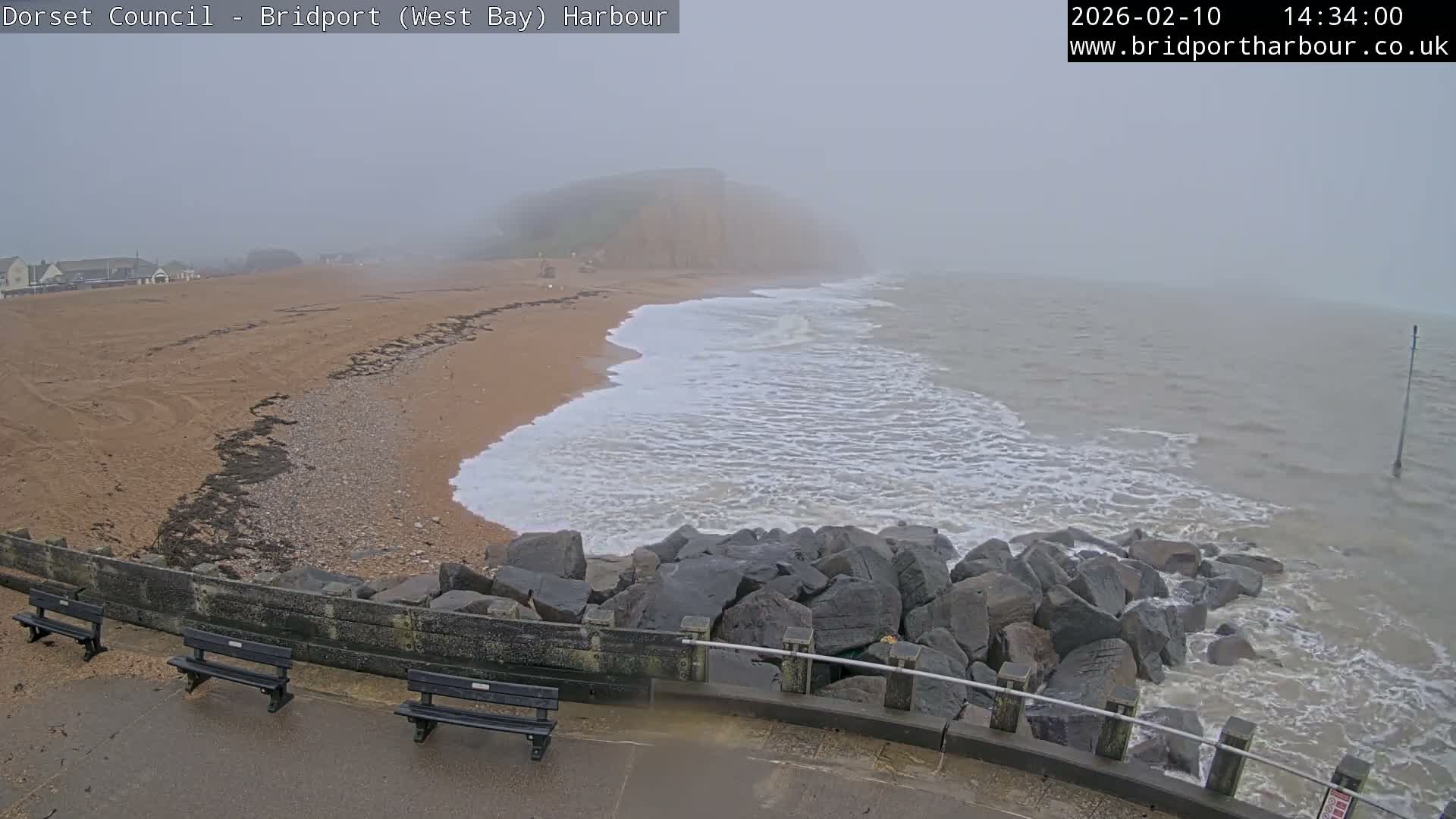 Bridport Harbour East Beach Live Cam - Bridport, Dorset, South West, England, United Kingdom