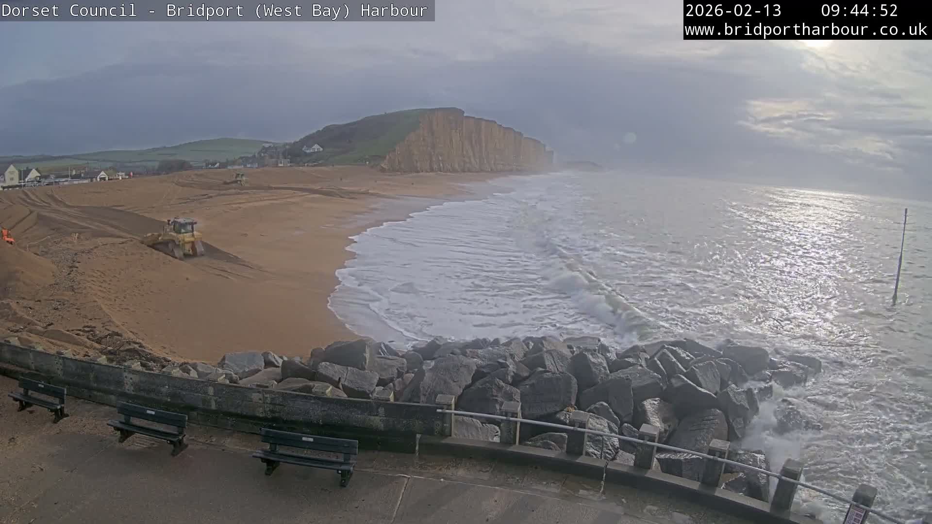Bridport Harbour East Beach Live Cam - Bridport, Dorset, South West, England, United Kingdom