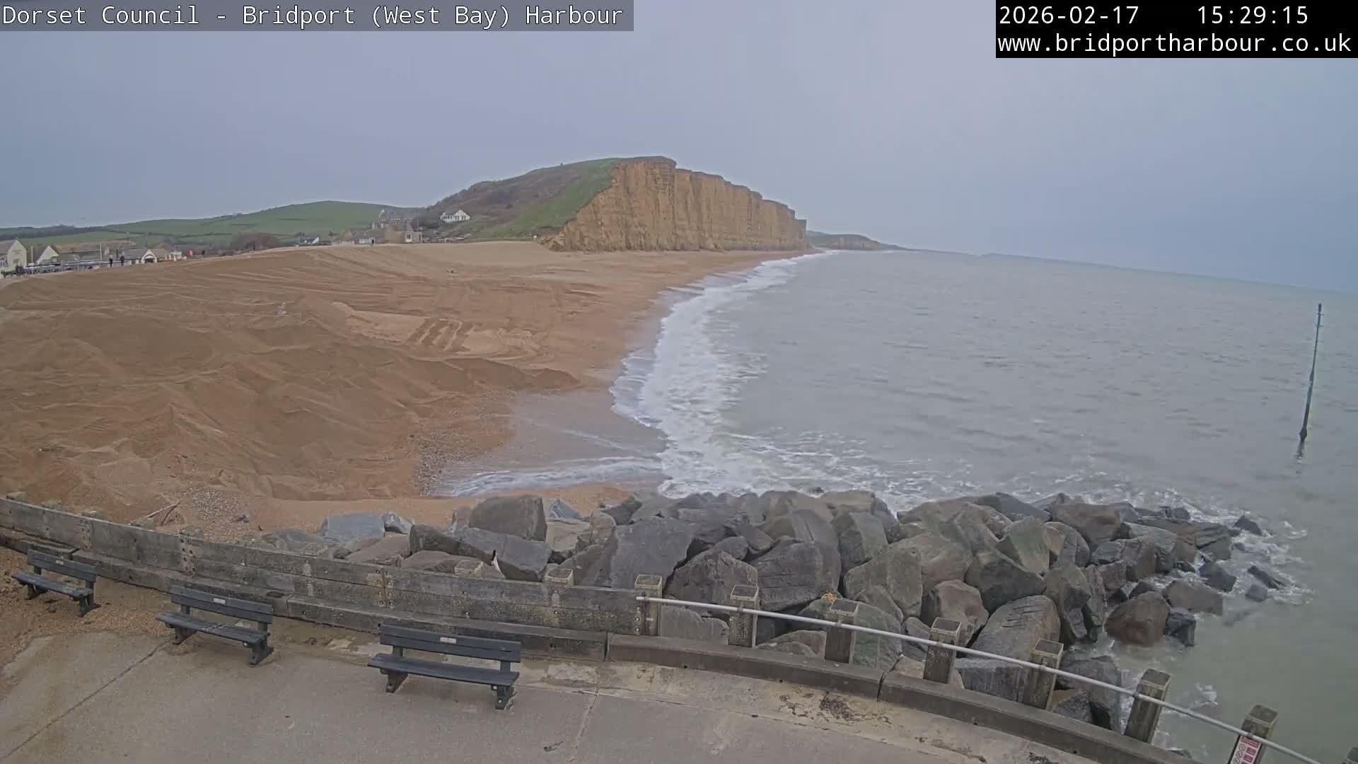 Bridport Harbour East Beach Live Cam - Bridport, Dorset, South West, England, United Kingdom