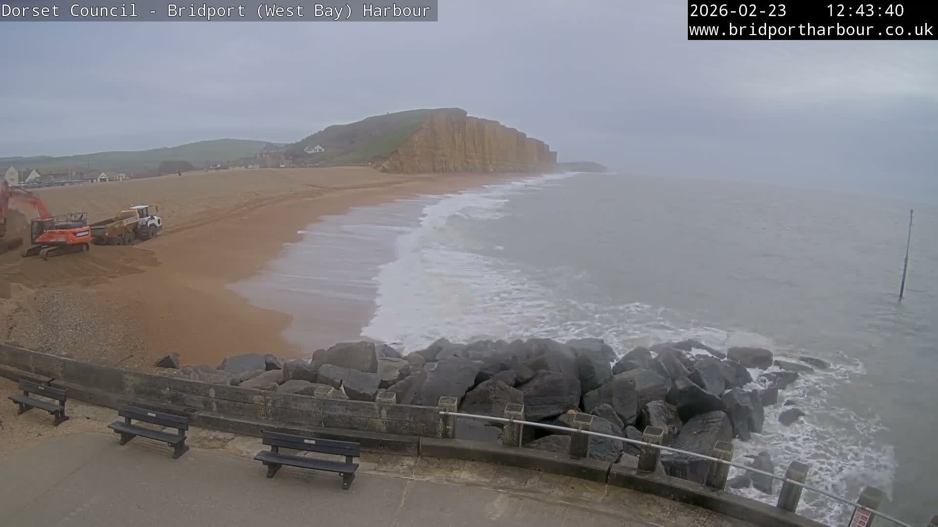Bridport Harbour East Beach Live Cam - Bridport, Dorset, South West, England, United Kingdom