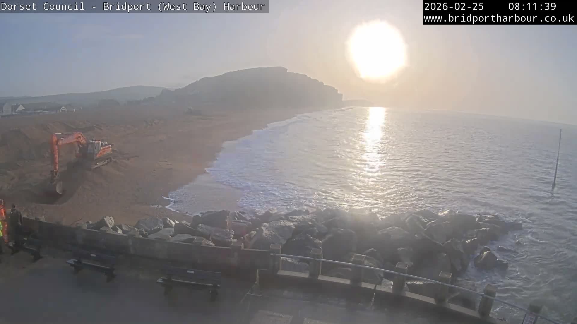 Bridport Harbour East Beach Live Cam - Bridport, Dorset, South West, England, United Kingdom