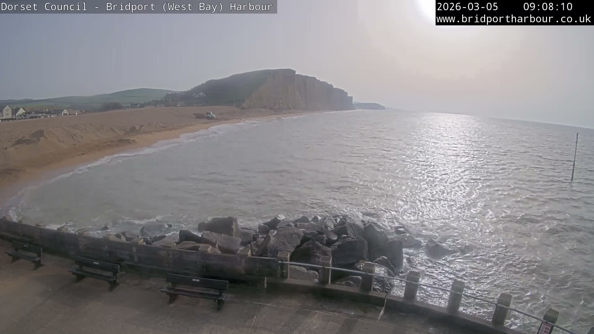 Bridport Harbour East Beach Live Cam - Bridport, Dorset, South West, England, United Kingdom